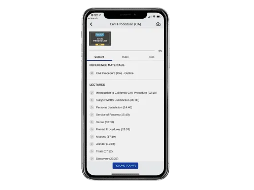 California bar review course app