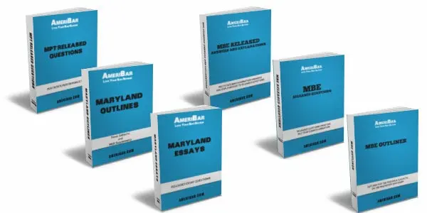 Maryland Bar Exam Course Books