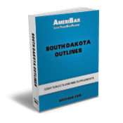 South Dakota bar exam outline book