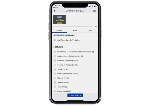 California bar review course app
